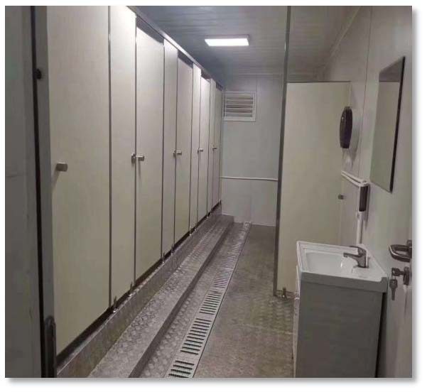 Flat-pack container toilet and bathroom module — Wanbang