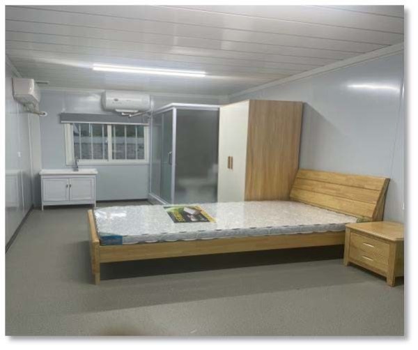 Flat-pack container house dormitory layout for workforce accommodation &mdash; Wanbang]