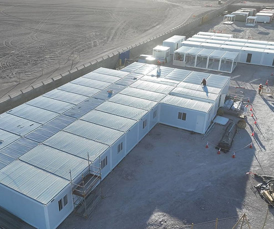 Chile Project: 150 Modular Units for a Power Transmission Camp in the Atacama Desert